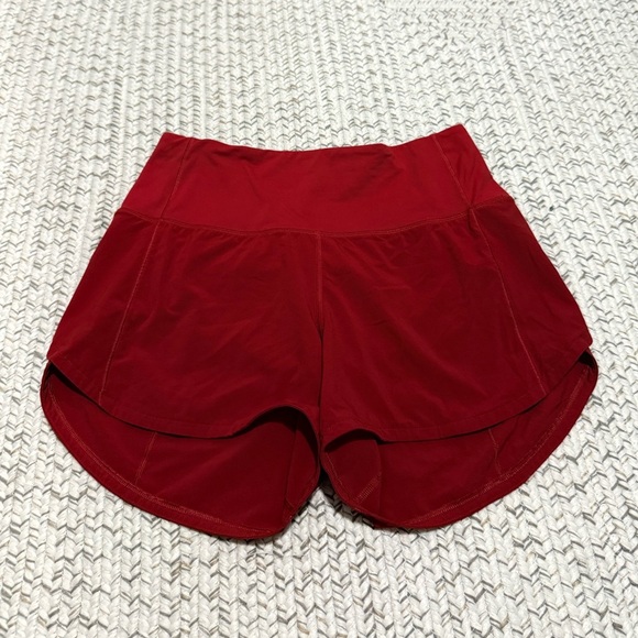 Lululemon Speed Up High-Rise Lined Short 4” – Dark Red (Rare Color!) - Picture 5 of 8